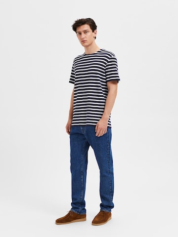 SELECTED HOMME T-shirt 'Briac' i blå