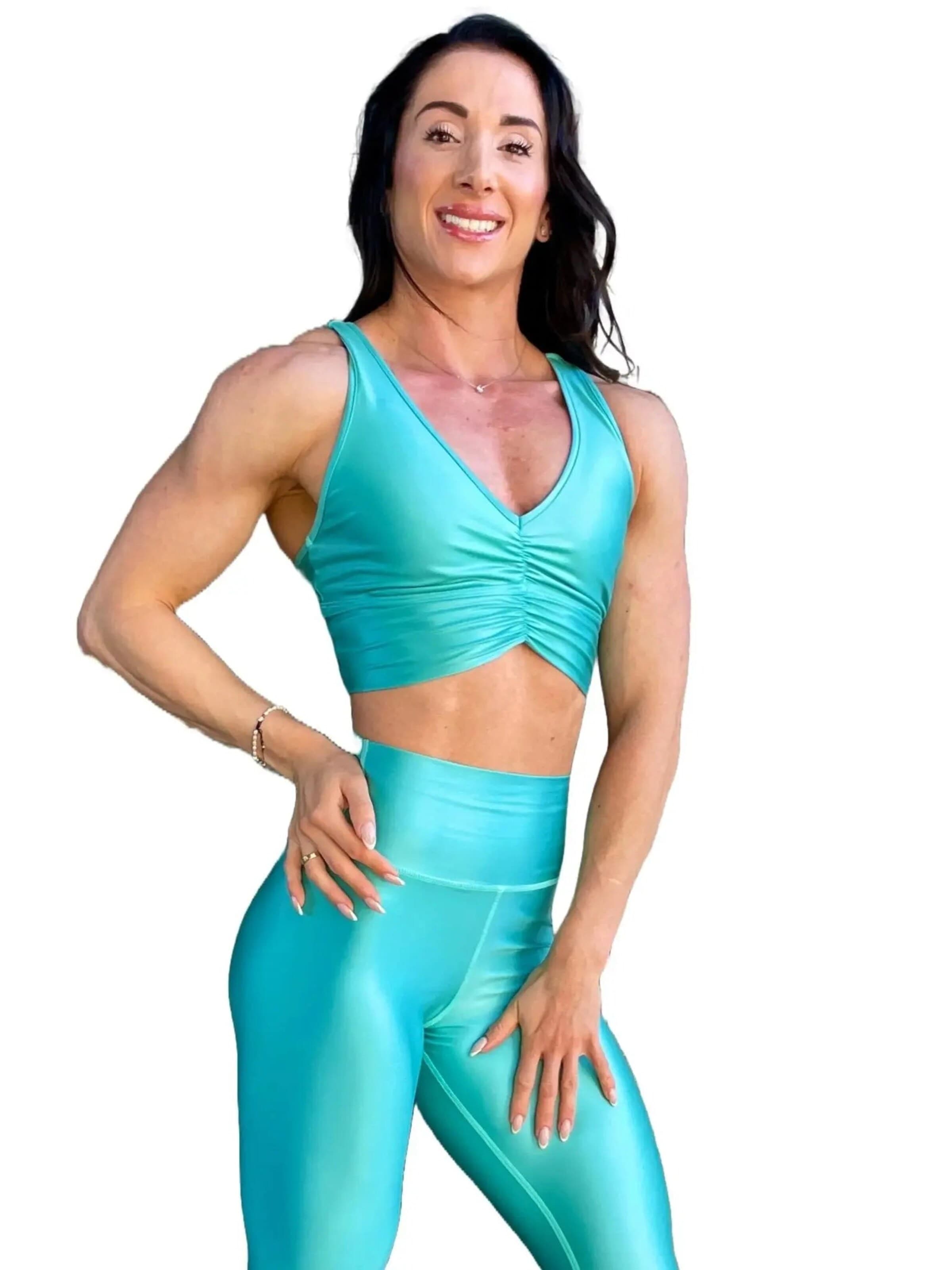 Top sportivo 'Top Adela Pearl Shine' di LUXFEEL in blu