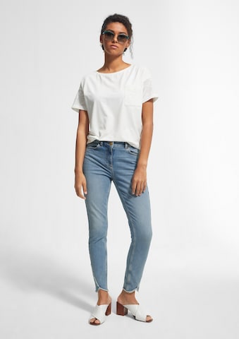 COMMA Skinny Jeans in Blau