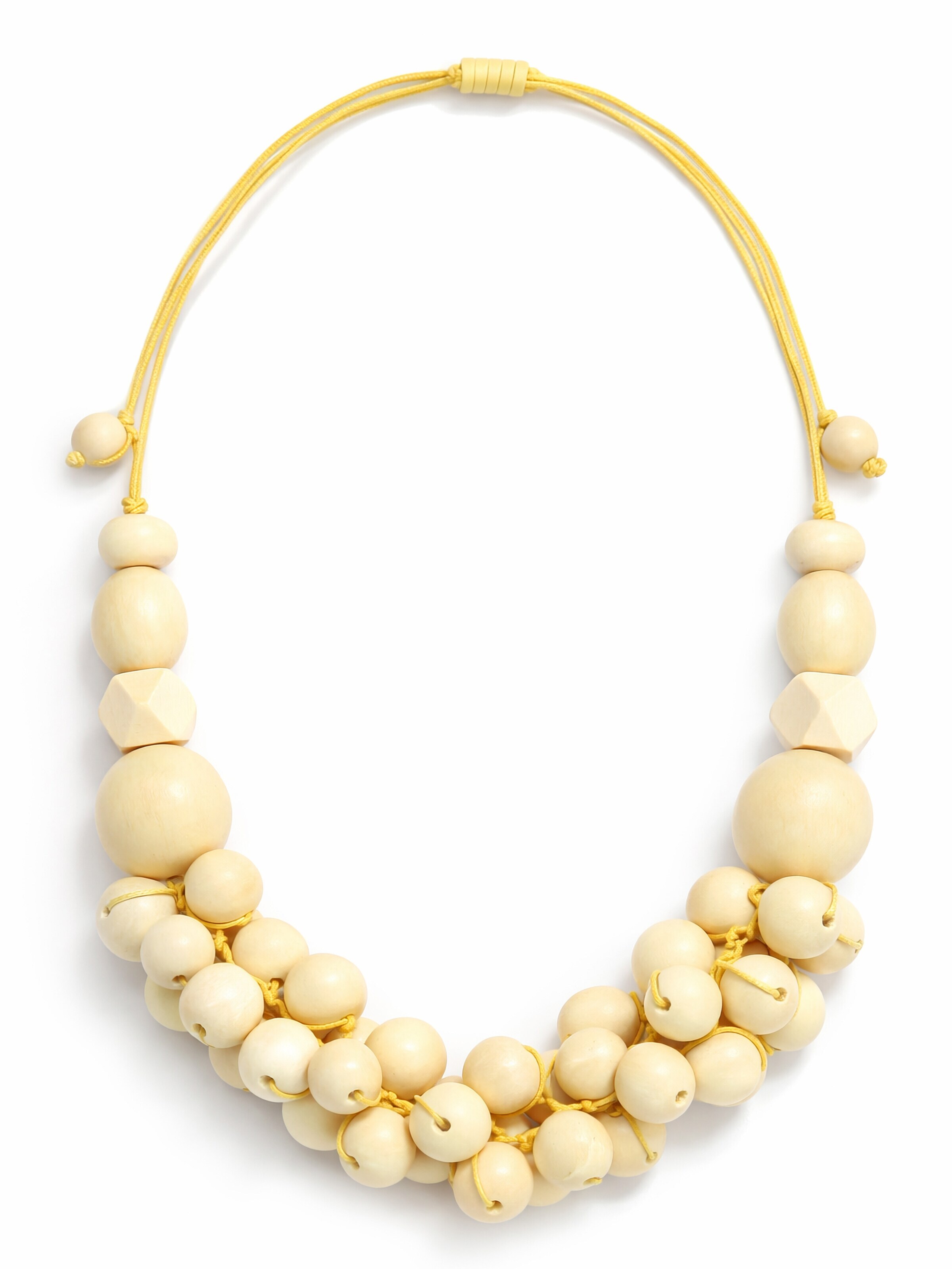 COLLEZIONE ALESSANDRO Necklace 'Bea' in Yellow: front