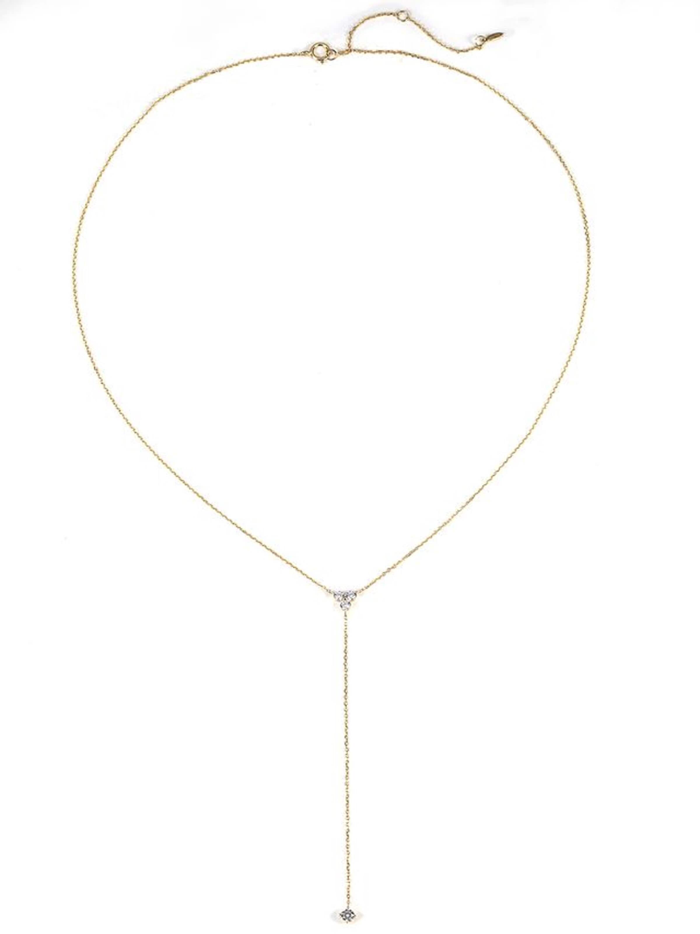 Dear Me - Cadena 'Trinity Y' en oro: frente
