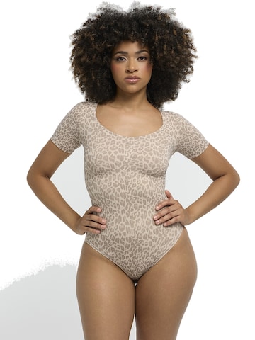 cfab Shaping bodysuit 'T-Shirt Bodysuit Sculpting Shapewear mit Slip' in Beige