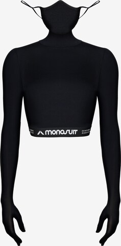 MONOSUIT Crop-Top in Schwarz