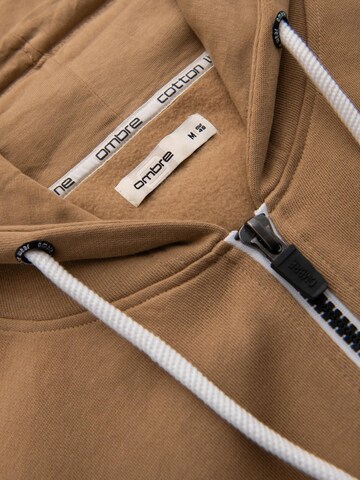 Sweat-shirt Ombre en marron