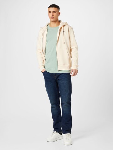 ALPHA INDUSTRIES Ζακέτα φούτερ σε λευκό