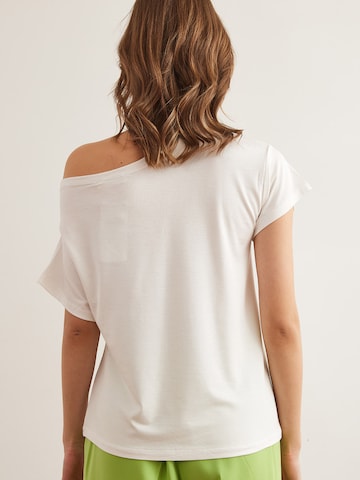 olalook Bluzka w kolorze biały