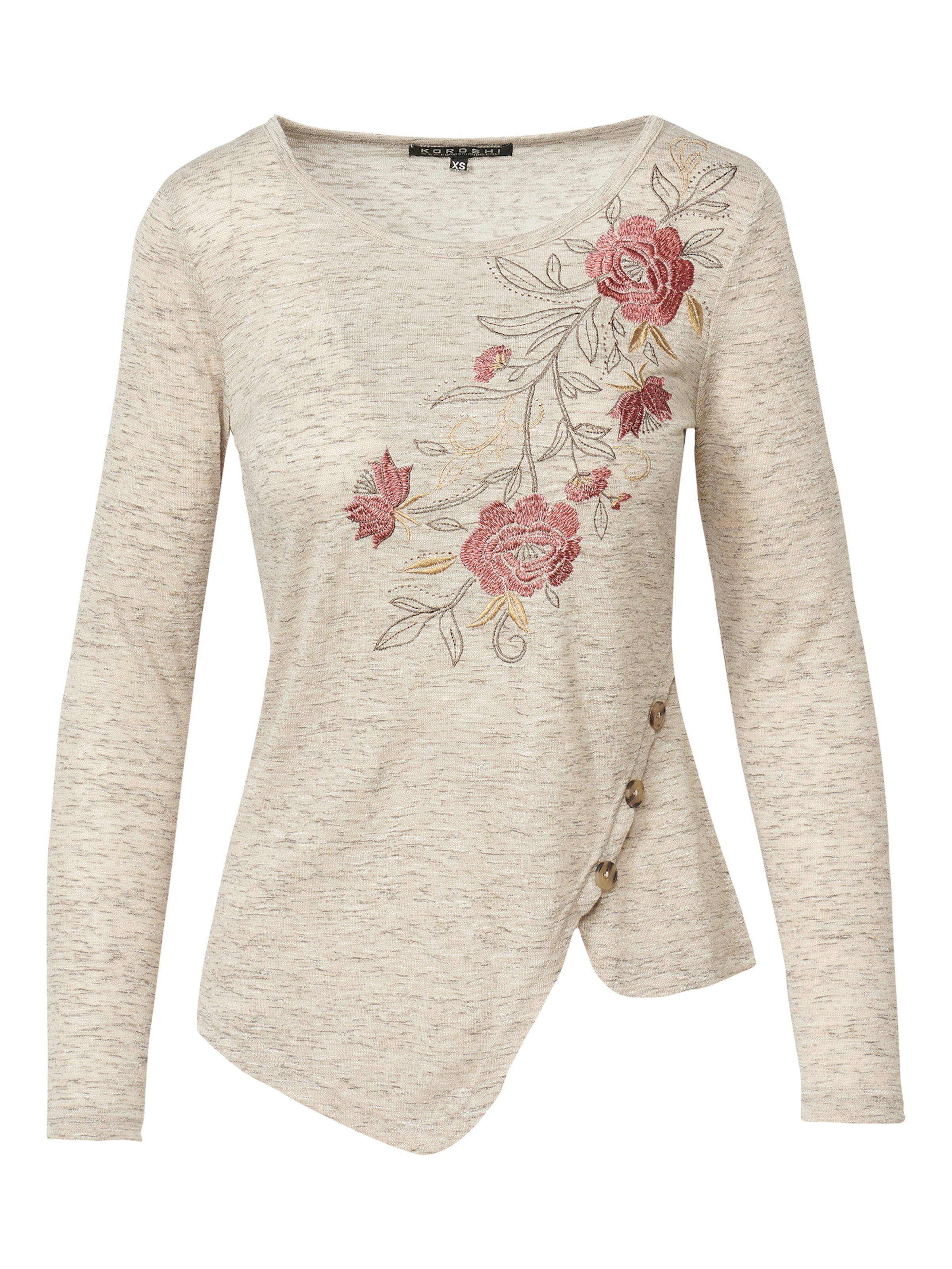 KOROSHI Shirt in Beige: front