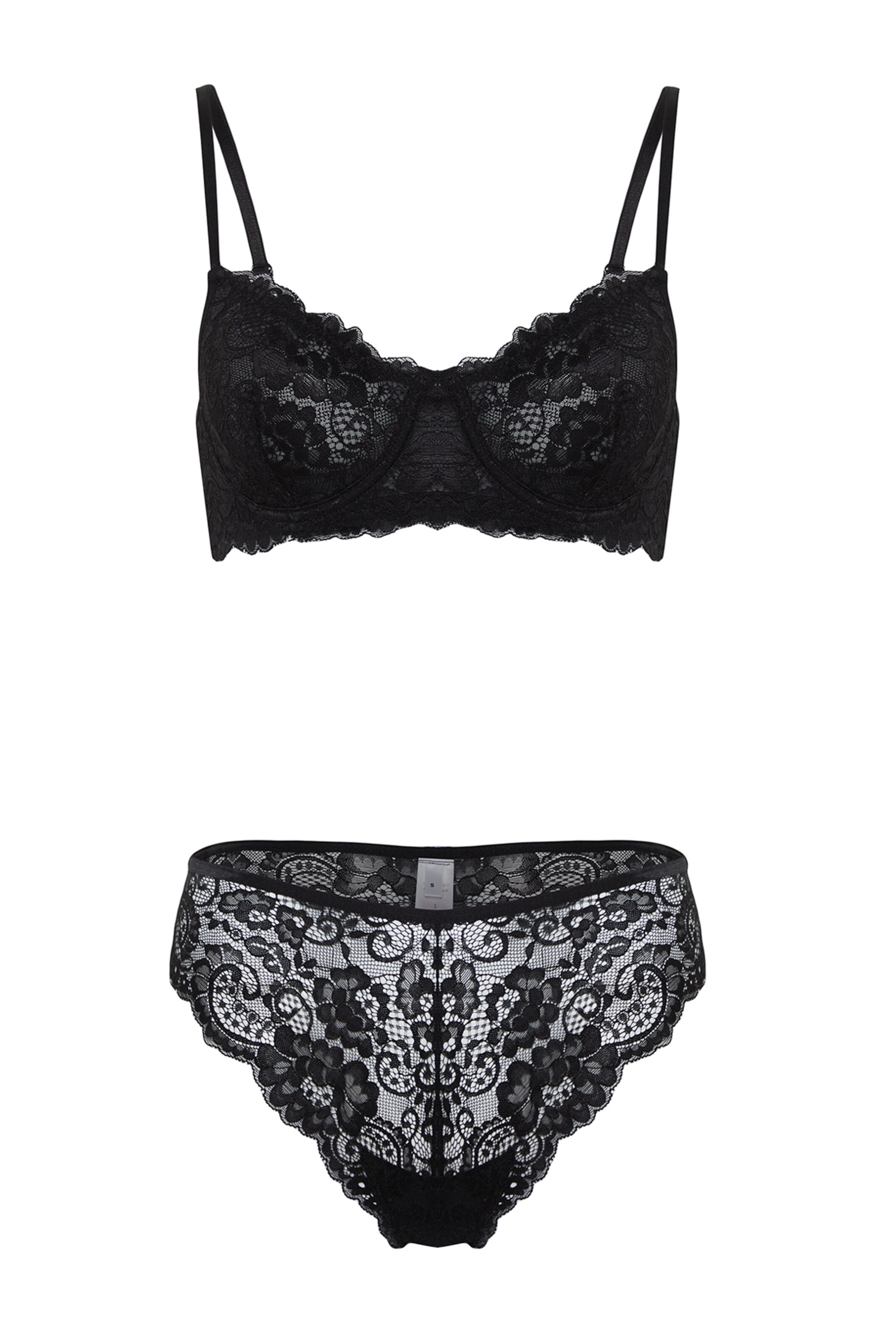 Trendyol Ensemble de linge en 75 en noir, Vue avec produit