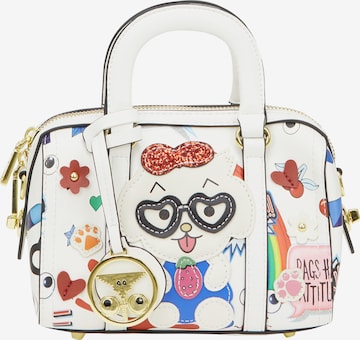 MYMO - Malas de tiracolo 'Pop Eyetheme' em branco: frente