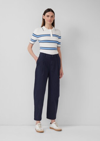 s.Oliver Loosefit Bandplooibroek in Blauw