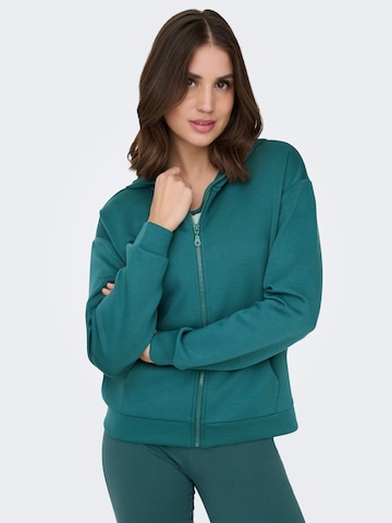 ONLY PLAY Sports sweat jacket 'ONPLounge' in Blue: front