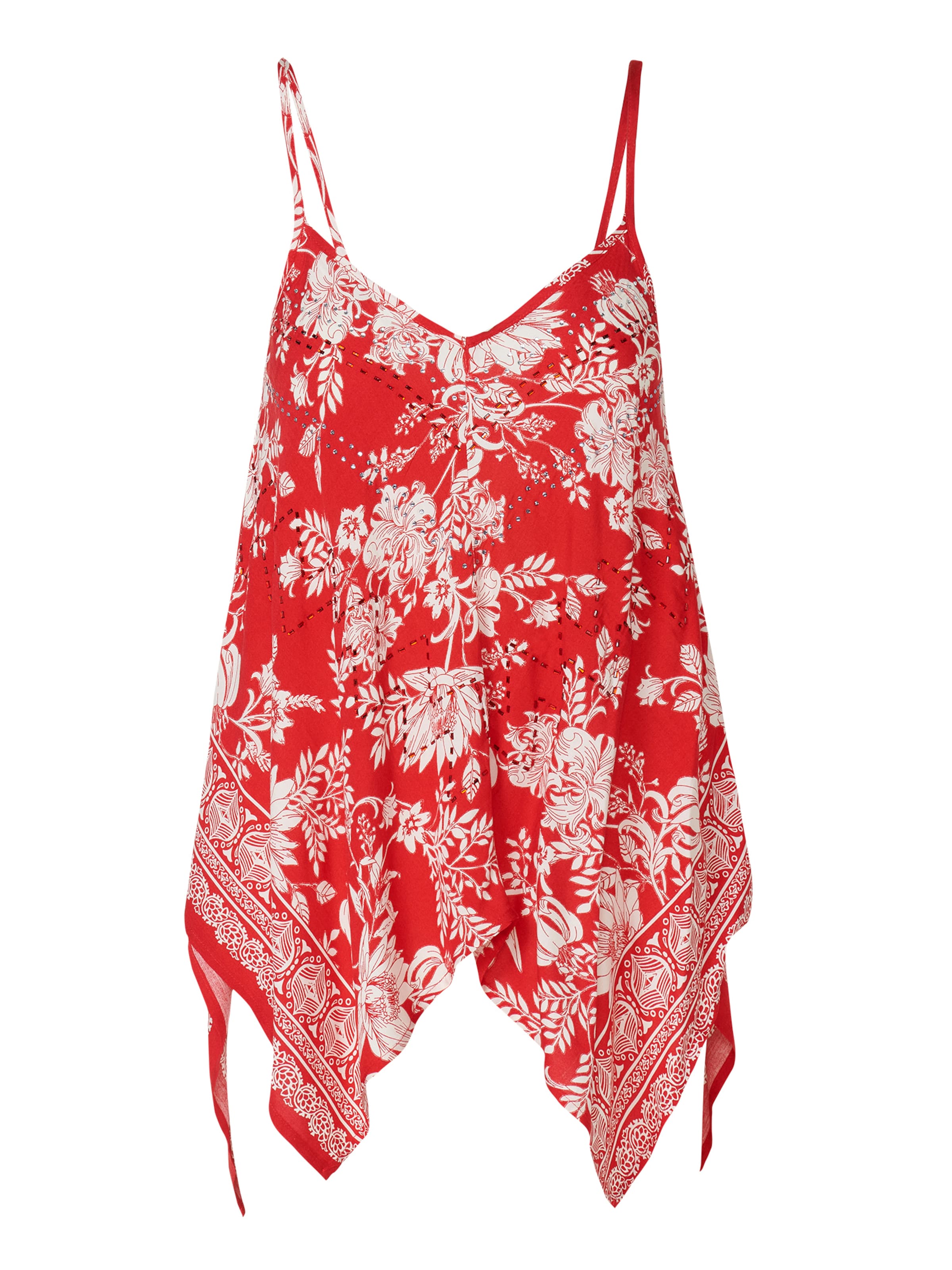 KOROSHI Topp, värv punane: eest vaates