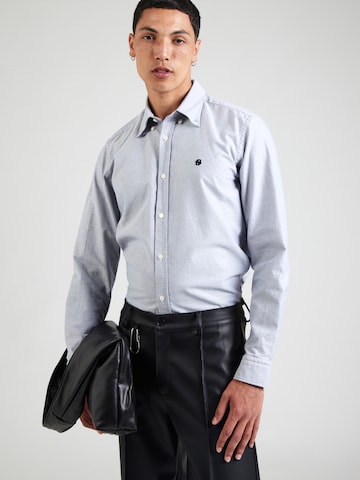 BOSS Slim Fit Риза 'H-ROAN-BD-E-C1-253' в синьо: отпред
