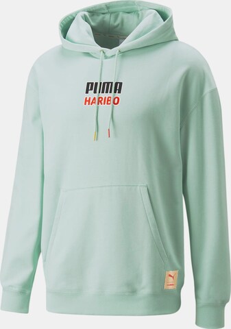 Sweat-shirt 'Haribo' PUMA en vert : devant