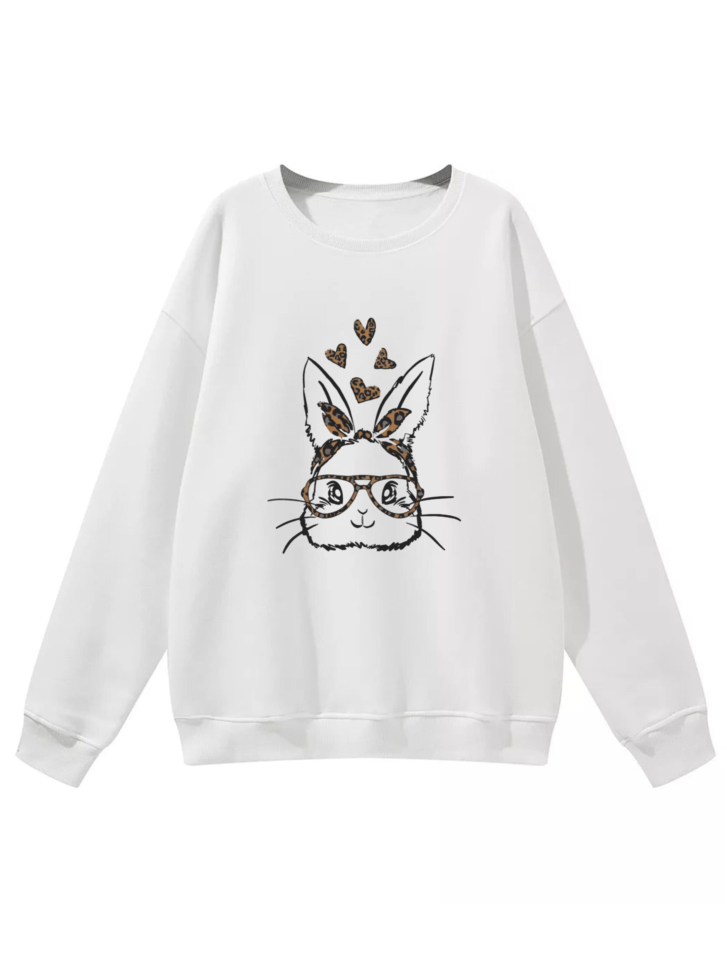 GORHEY Sweatshirt in Wit: voorkant