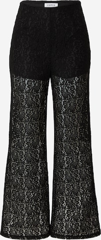 évasé Pantalon 'Melisa' EDITED en noir : devant