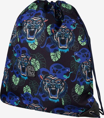 Pick & Pack Gymtas ' Dangerous Cat AOP ' in Blauw