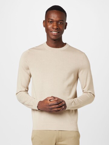 SELECTED HOMME - Pullover 'Town' em bege: frente