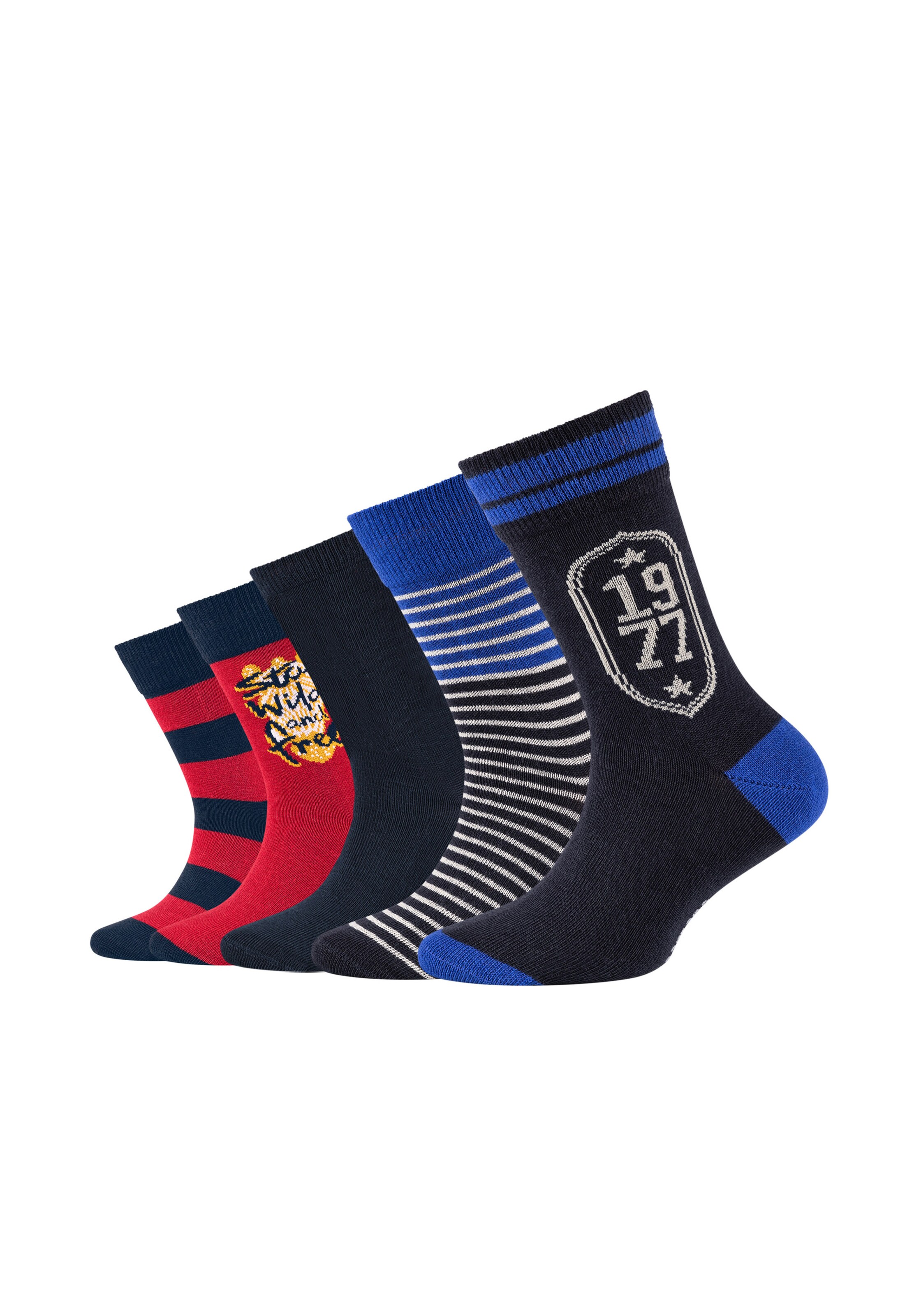 camano Socken in Blau: Vorderseite