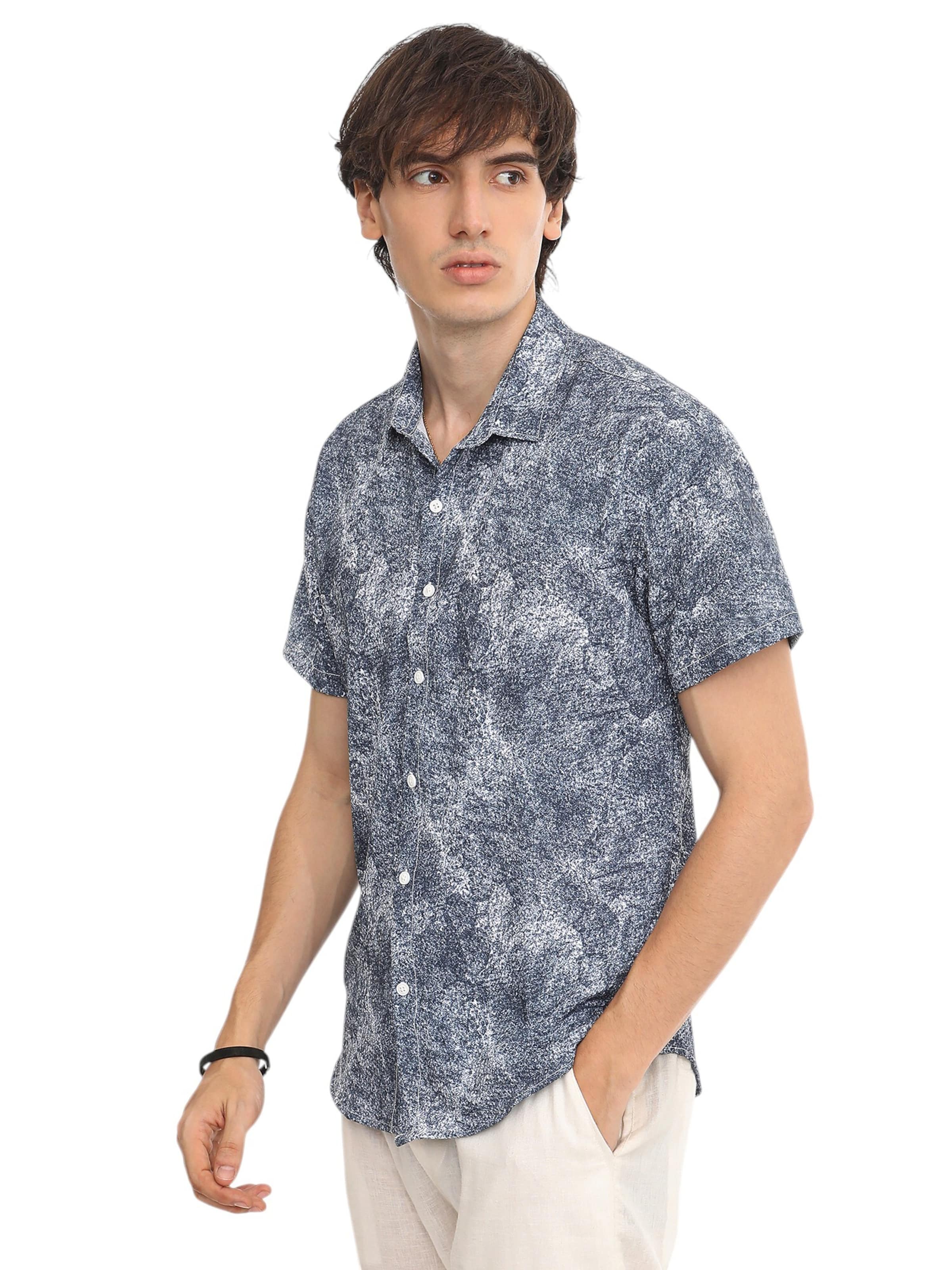 Campus Sutra Regular fit Button Up Shirt 'Tessie' in Blue