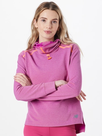 new balance Athletic Sweatshirt 'Q Speed' in Pink: front