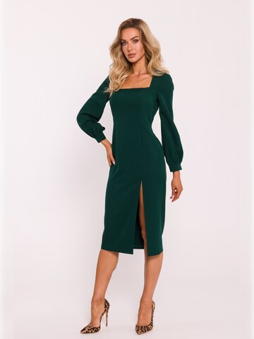 made of emotion - Vestido en verde: frente