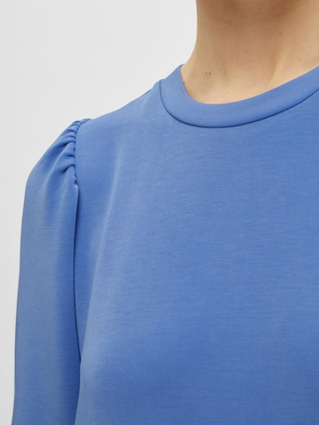 Sweat-shirt 'Tenny' SELECTED FEMME en bleu