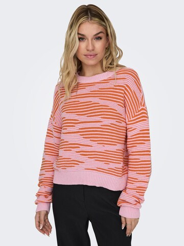 ONLY Sweater 'EMMA' in Pink: front