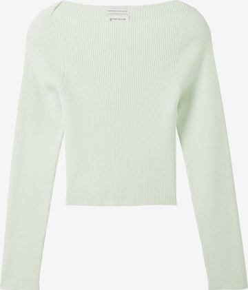 TOM TAILOR Sweater in Green: front