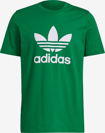 ADIDAS ORIGINALS Shirt 'Adicolor Classics Trefoil' in Green: front