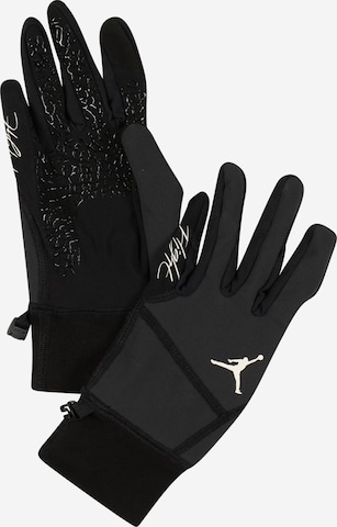 Gants Jordan en noir : devant