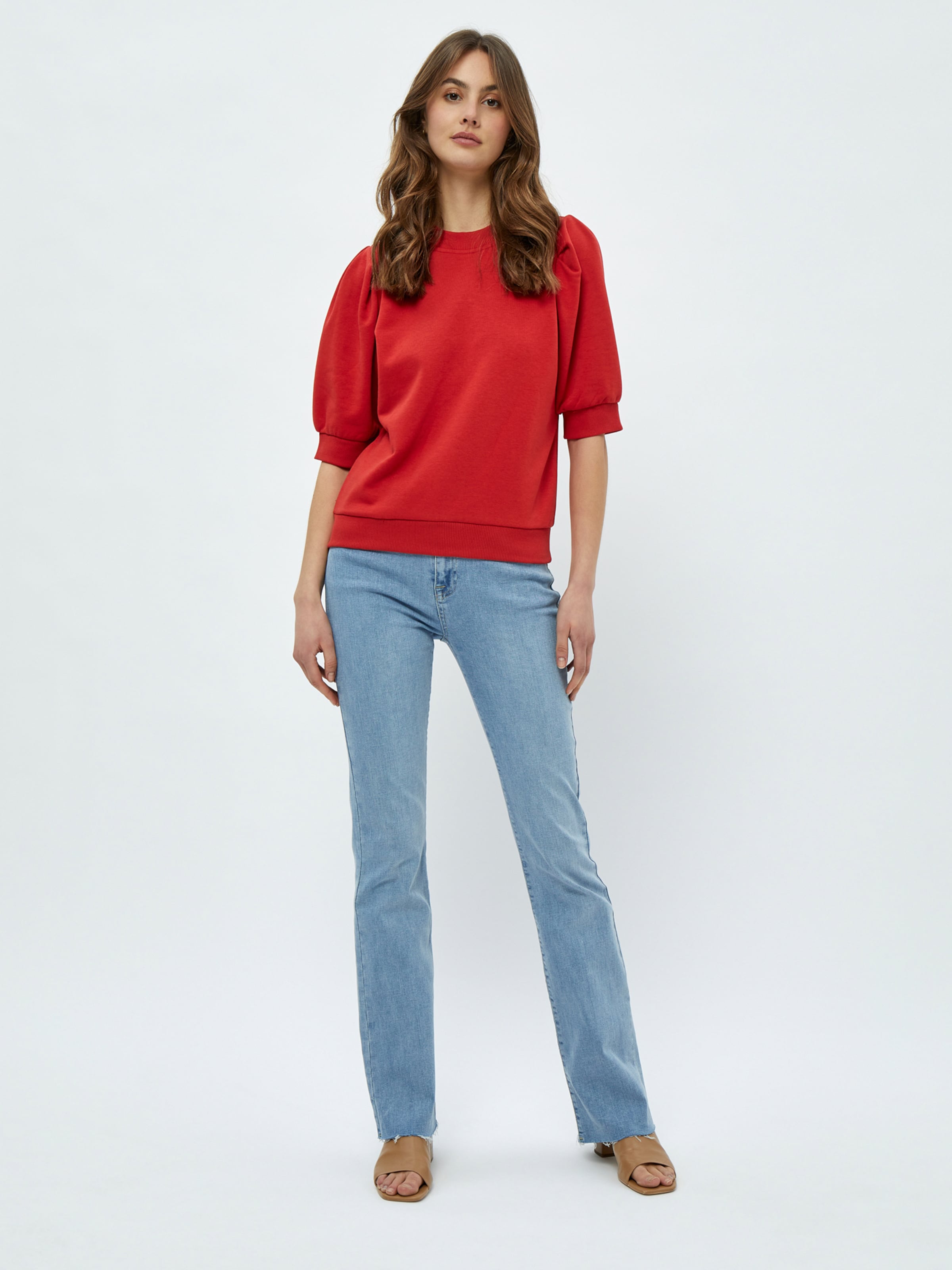 minus - Sweatshirt 'Mika' em vermelho