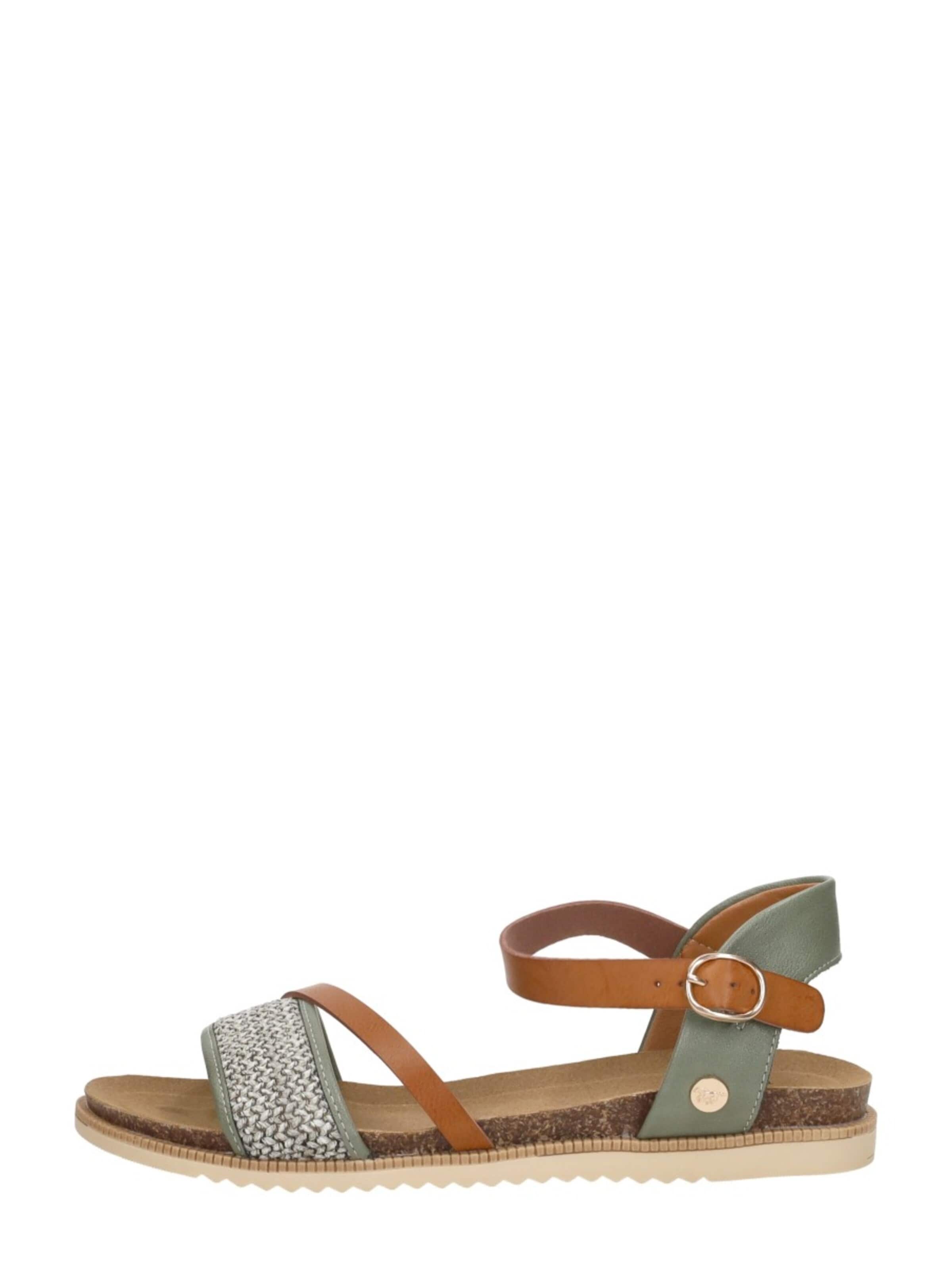 MUSTANG Sandal 'Sandalen Plat' in Green: front