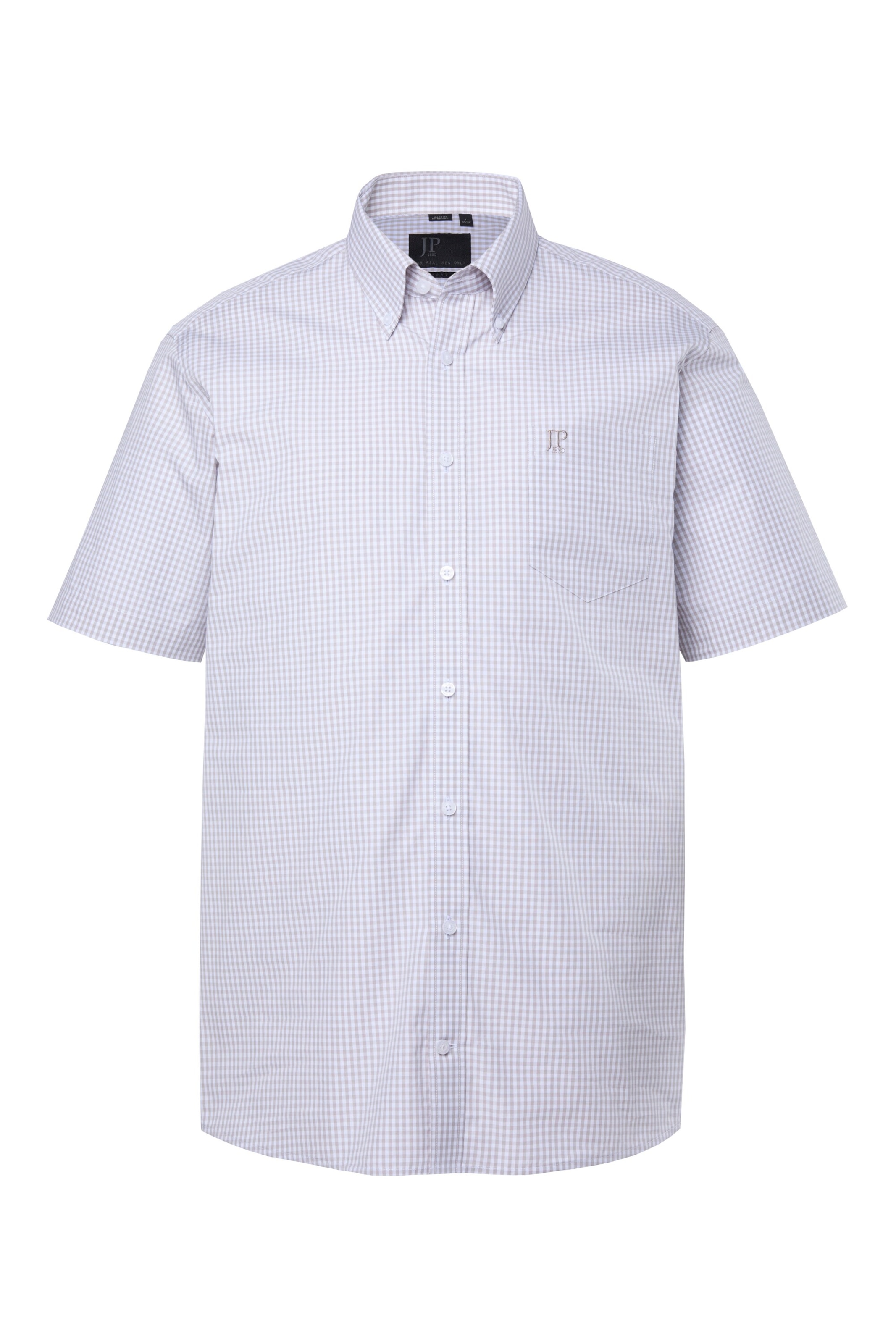 JP1880 Comfort Fit Hemd in Grau: Vorderseite