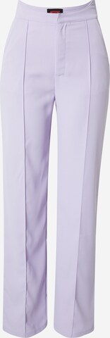 Misspap Regular Trousers in Purple: front