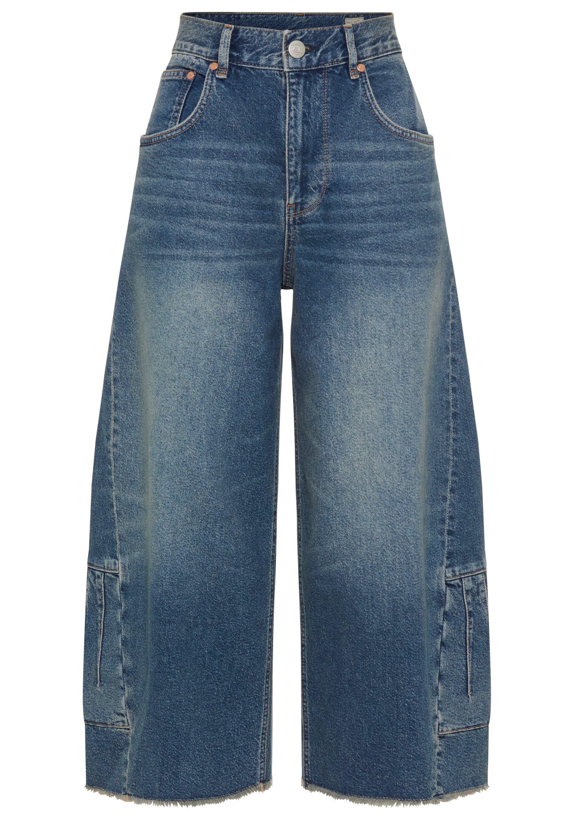 Herrlicher Wide Leg Jeans in Blau: Vorderseite