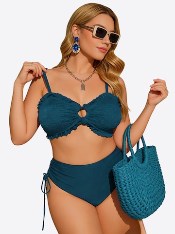 Magicshe Bralette Bikini in Green