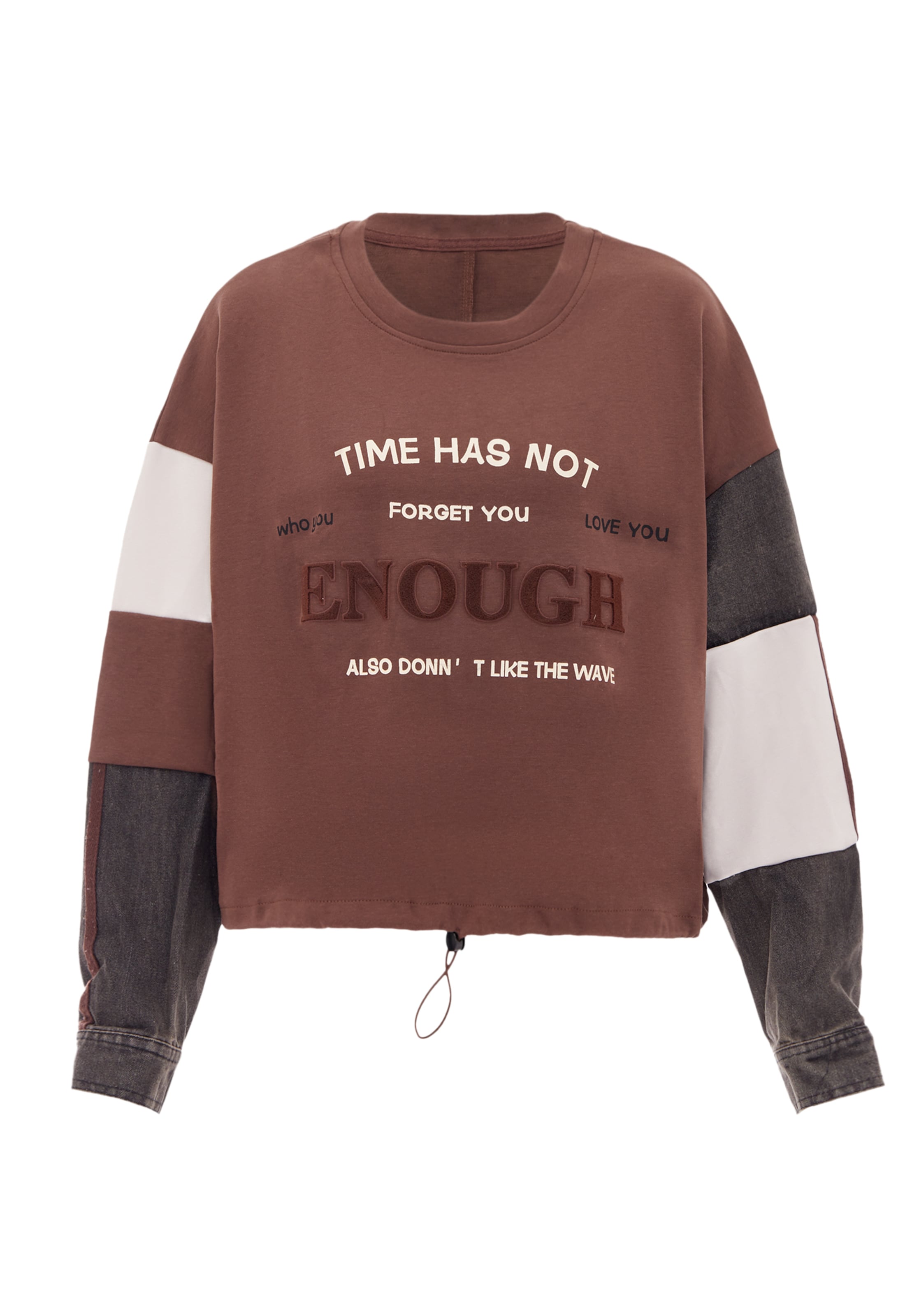 Sweat-shirt HOMEBASE en marron : devant