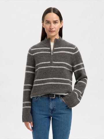 SELECTED Sweater 'SLFLULU' in Grey: front
