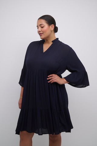 Robe 'Mariana' KAFFE CURVE en bleu : devant