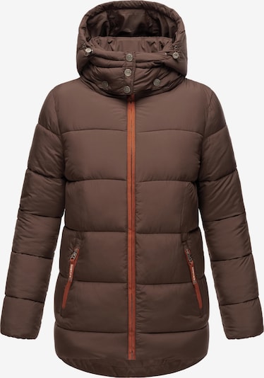 NAVAHOO Winterjacke 'Wattewölkchen' in braun / orange / weiß, Produktansicht