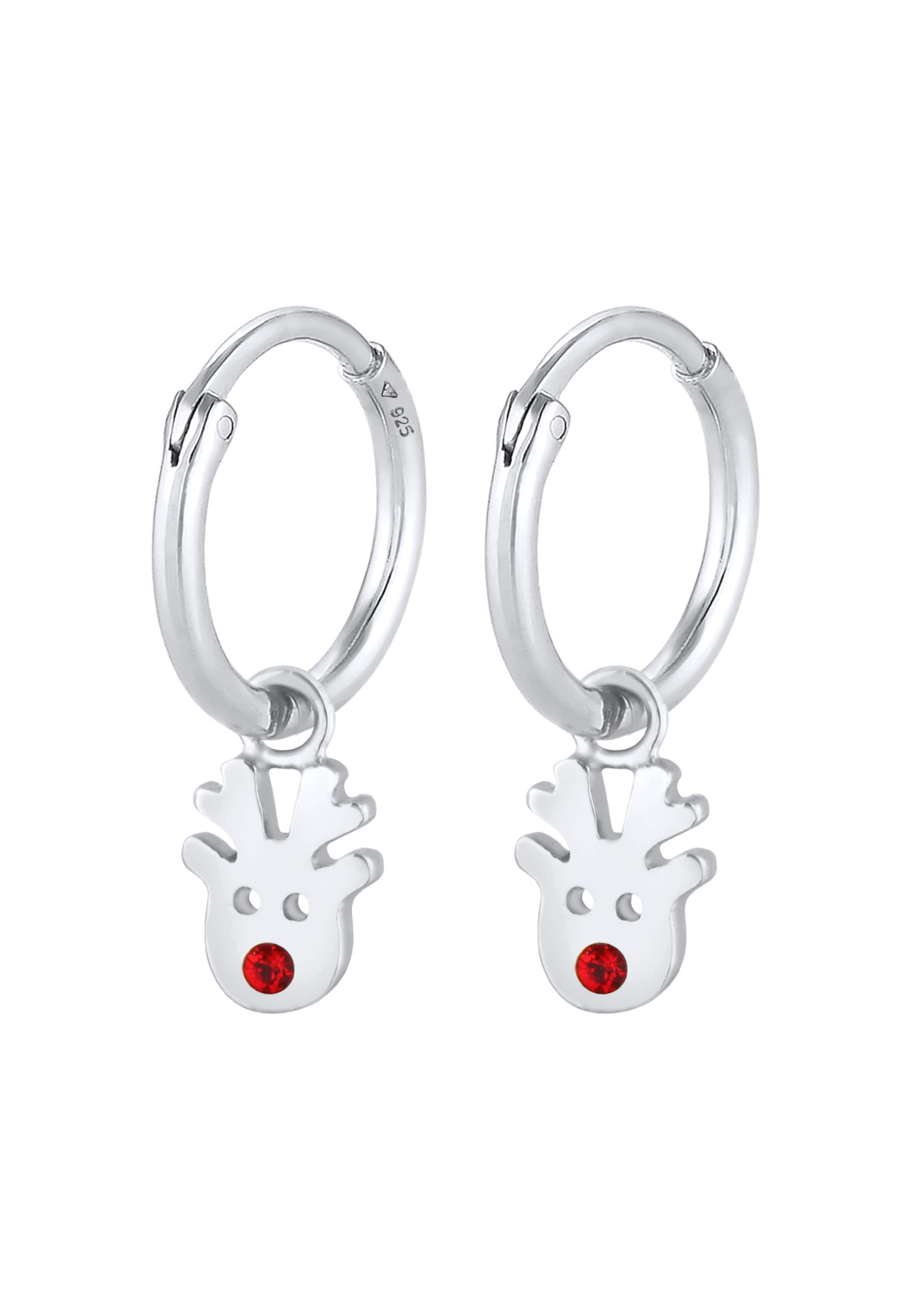 ELLI Kõrvarõngas, värv Hõbe: eest vaates