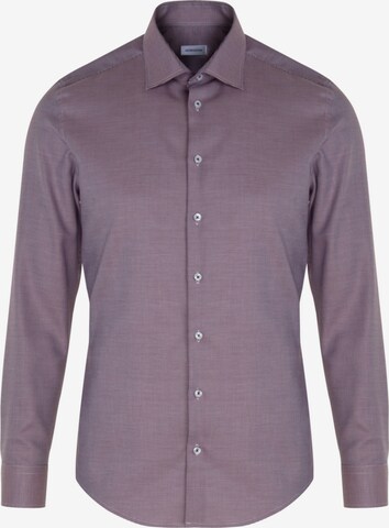 Coupe slim Chemise business SEIDENSTICKER en violet : devant