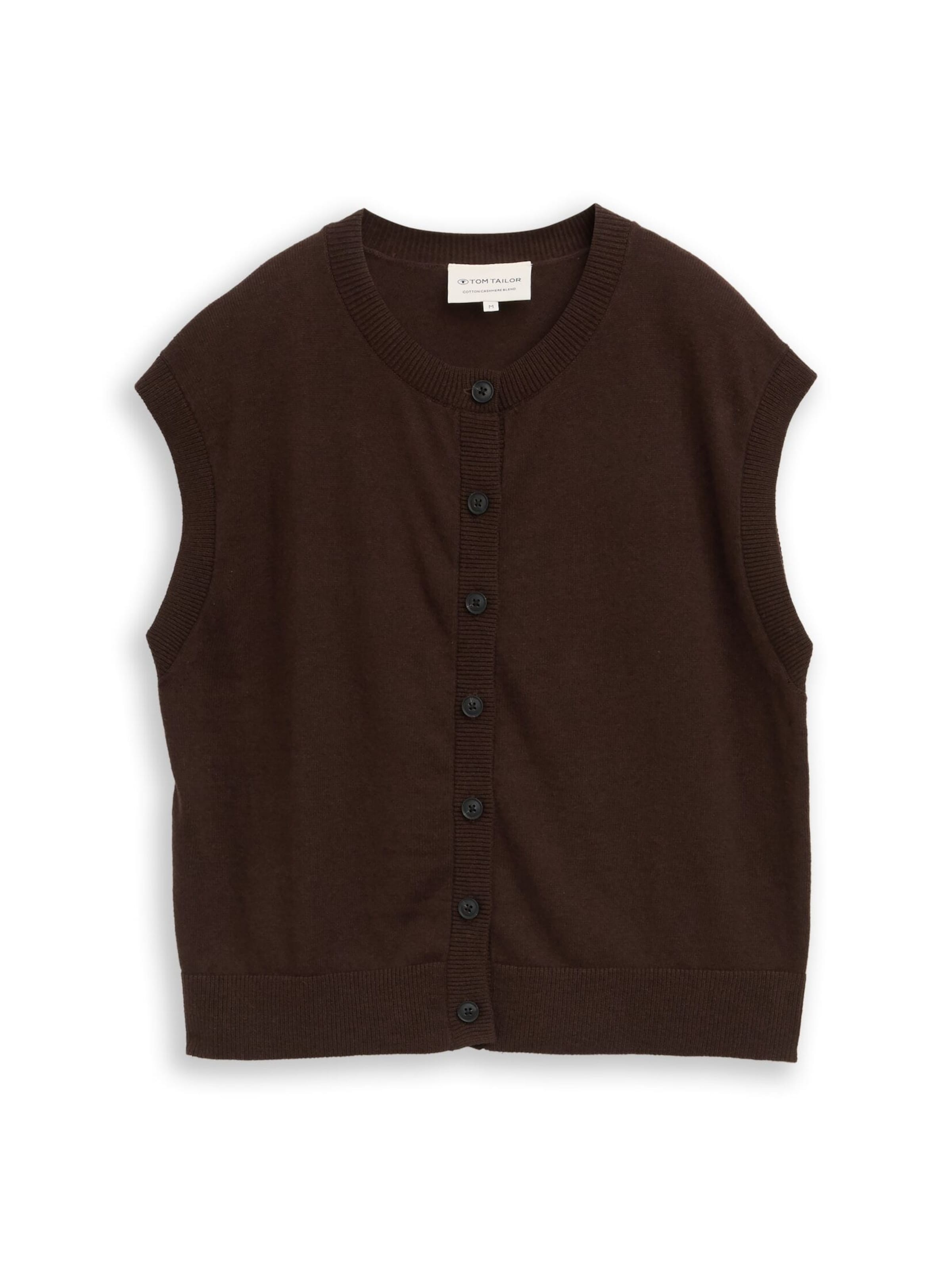 TOM TAILOR Strickjacke in Braun: Vorderseite