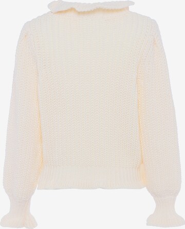 Pull-over faina en blanc