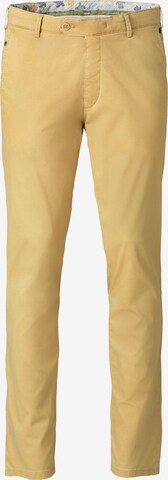 MEYER Chino Pants 'Roma' in Yellow: front