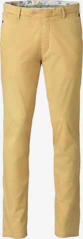 MEYER Regular Chino Pants 'Roma' in Yellow: front