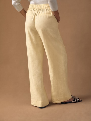 Next Wide Leg Hose in Gelb