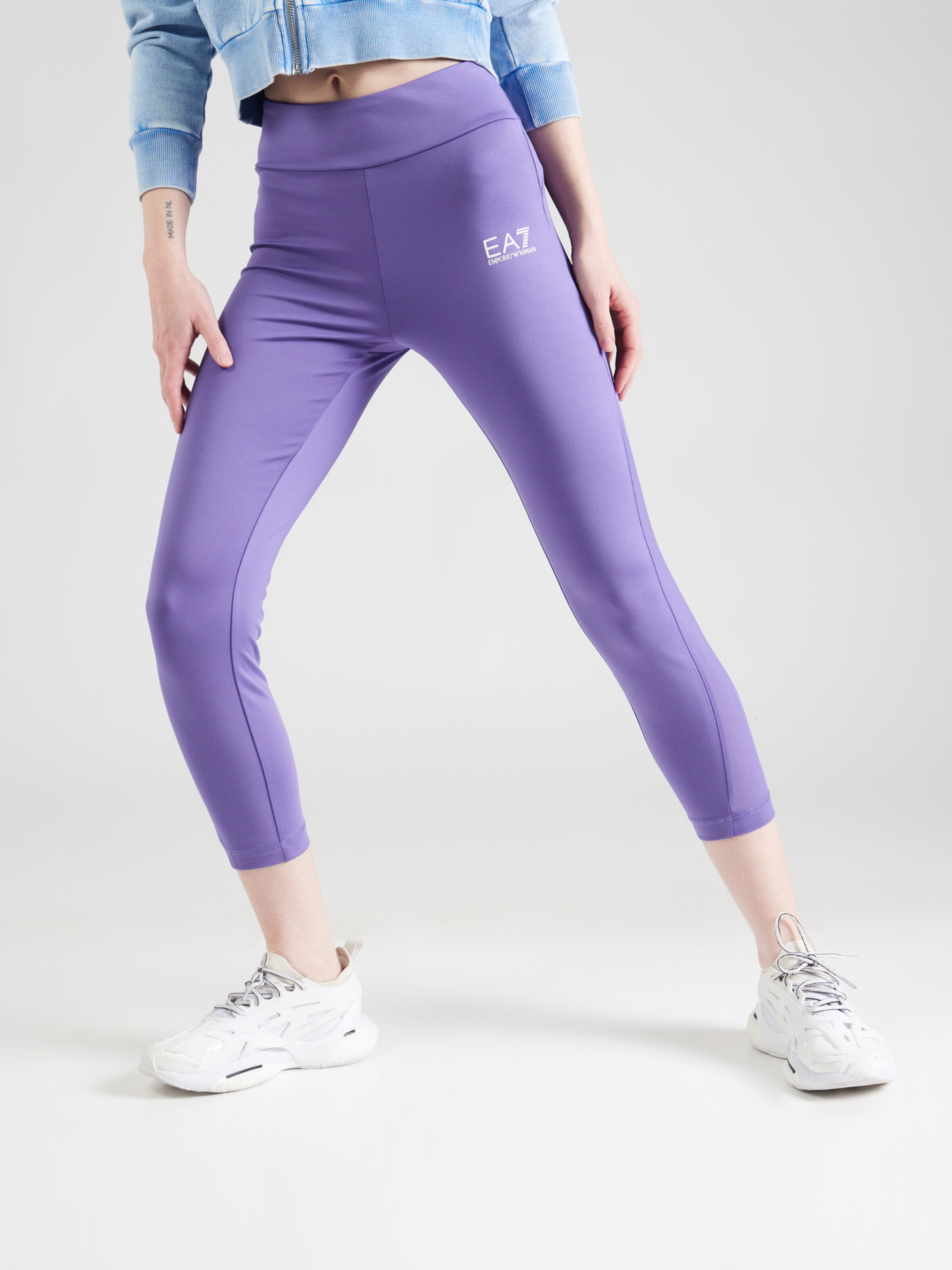 EA7 Emporio Armani Skinny Workout Pants in Violet | ABOUT YOU