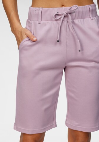 LASCANA regular Παντελόνι σε ροζ
